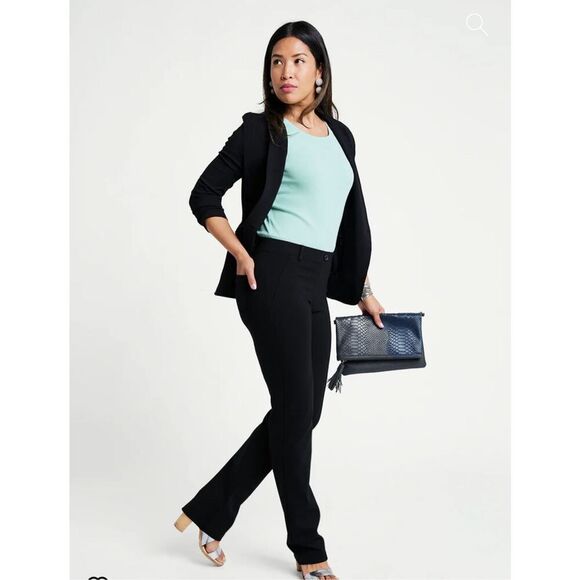 Betabrand black ponte M business casual minimalist knit pants - Picture 4 of 4